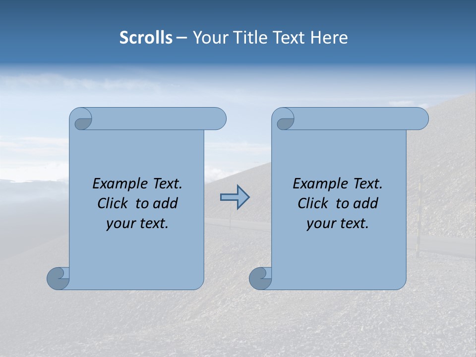 Road Vacation Pass PowerPoint Template