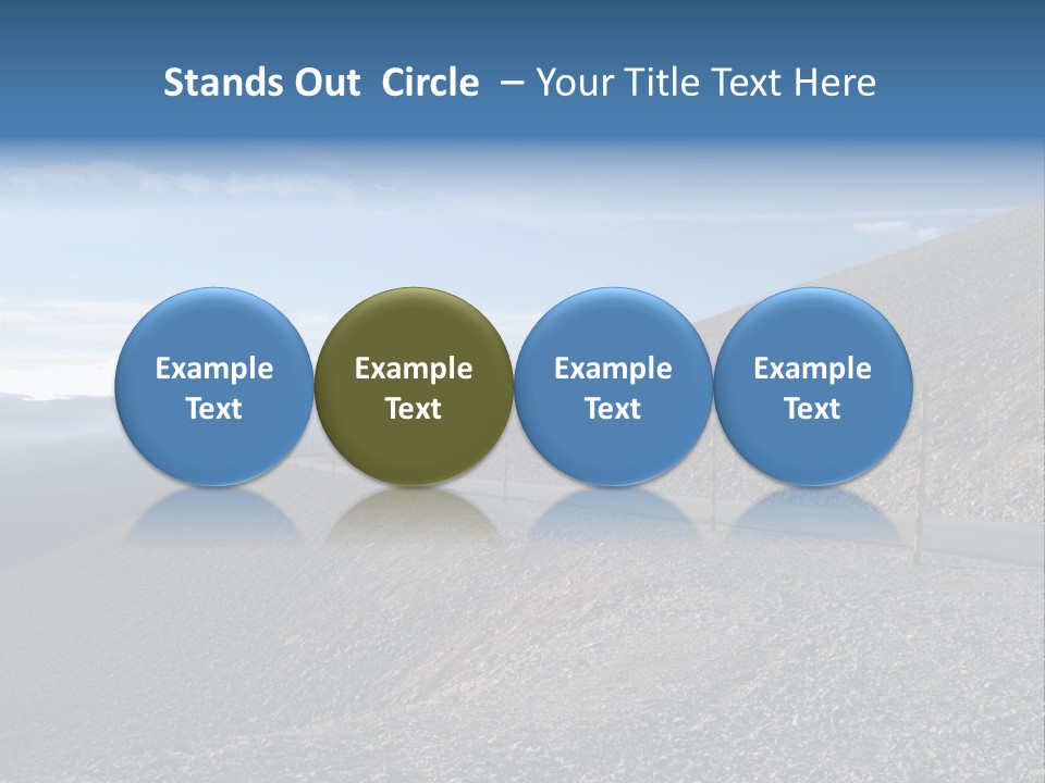 Road Vacation Pass PowerPoint Template