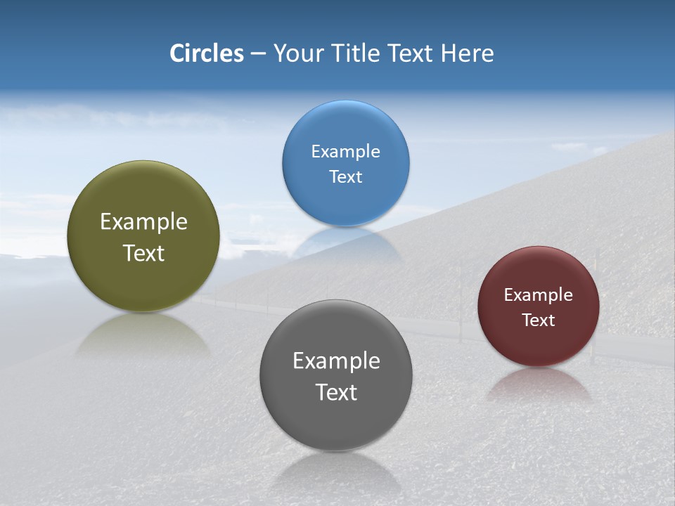 Road Vacation Pass PowerPoint Template