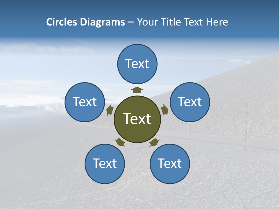 Road Vacation Pass PowerPoint Template