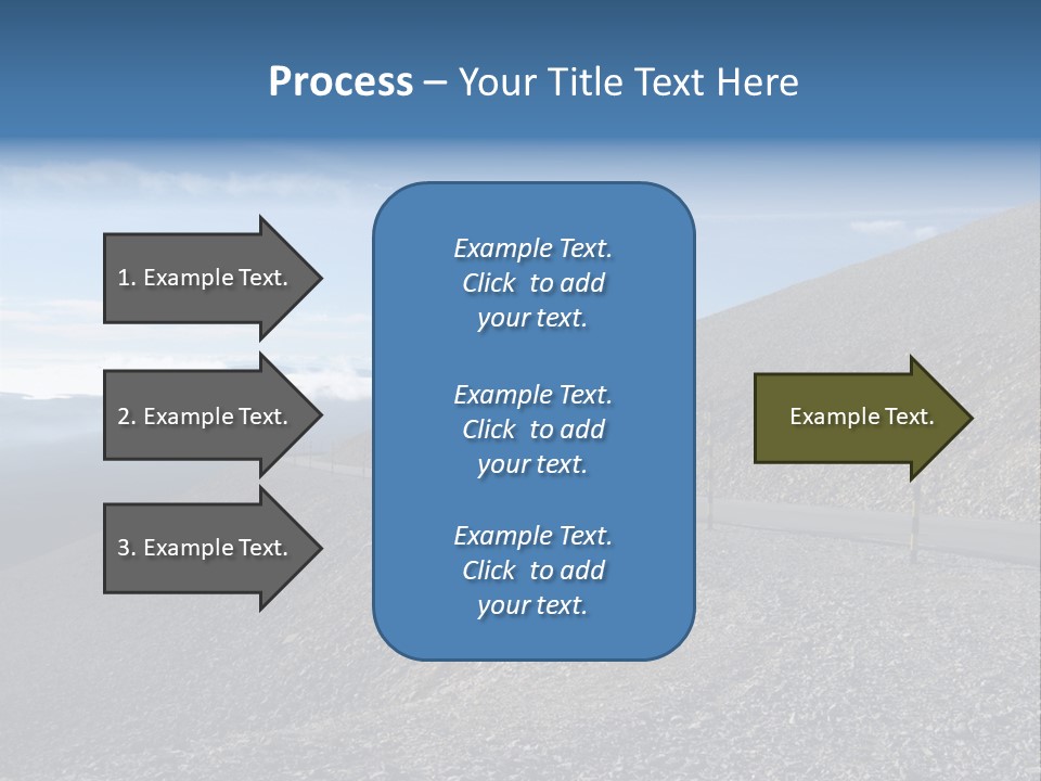 Road Vacation Pass PowerPoint Template