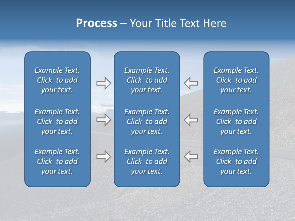 Road Vacation Pass PowerPoint Template