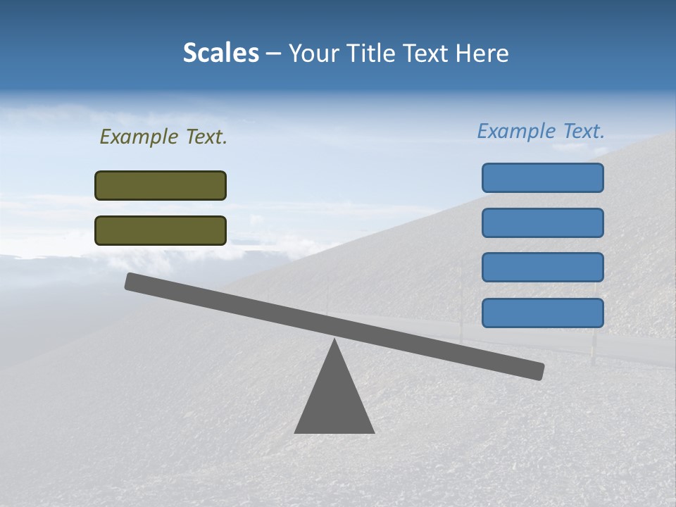 Road Vacation Pass PowerPoint Template