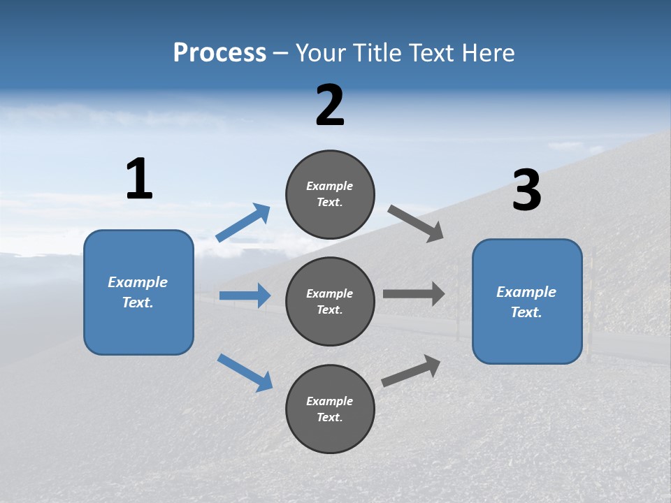 Road Vacation Pass PowerPoint Template