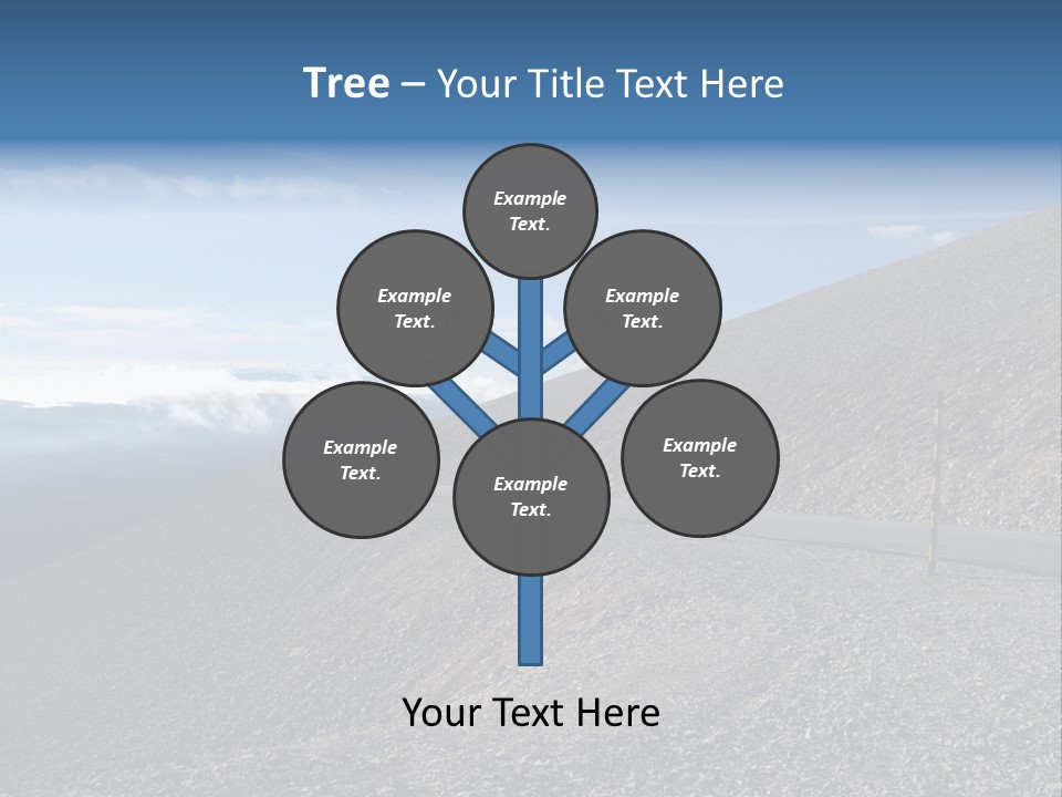 Road Vacation Pass PowerPoint Template