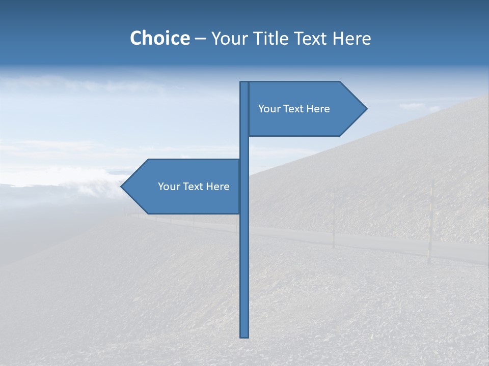 Road Vacation Pass PowerPoint Template