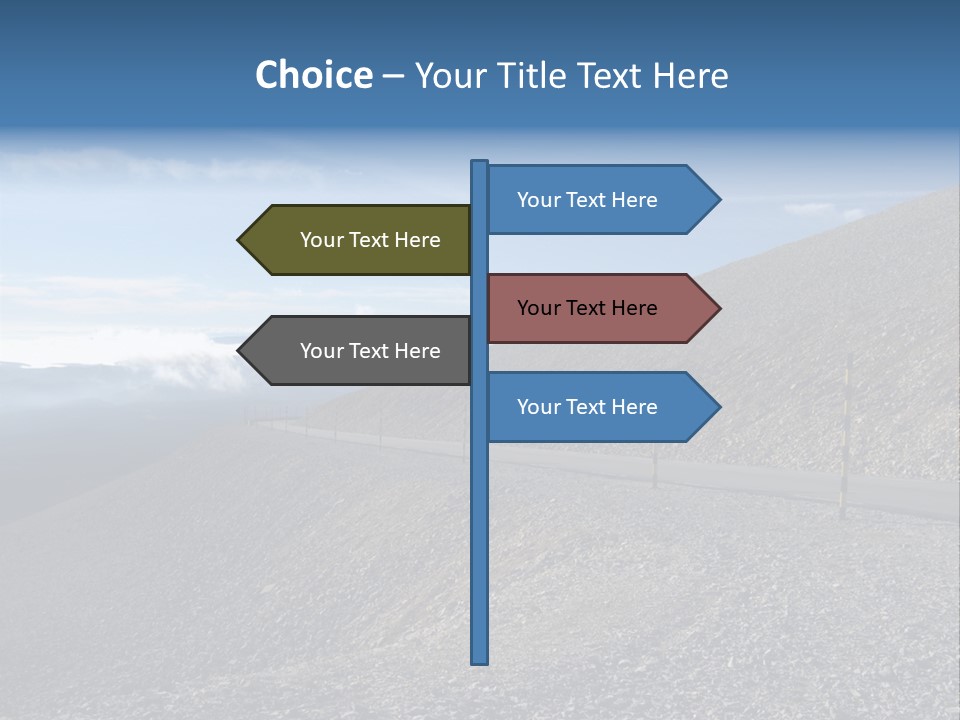 Road Vacation Pass PowerPoint Template