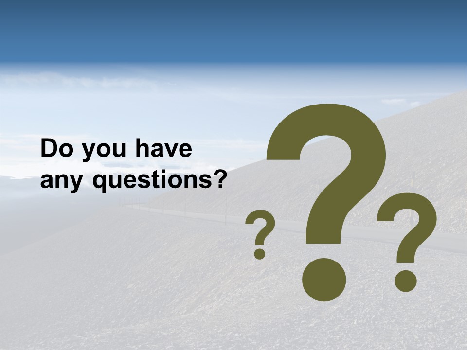 Road Vacation Pass PowerPoint Template