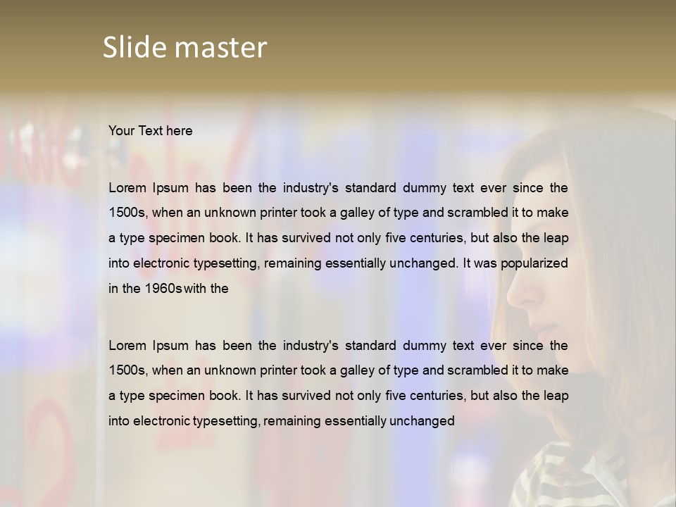 Girl City Female PowerPoint Template