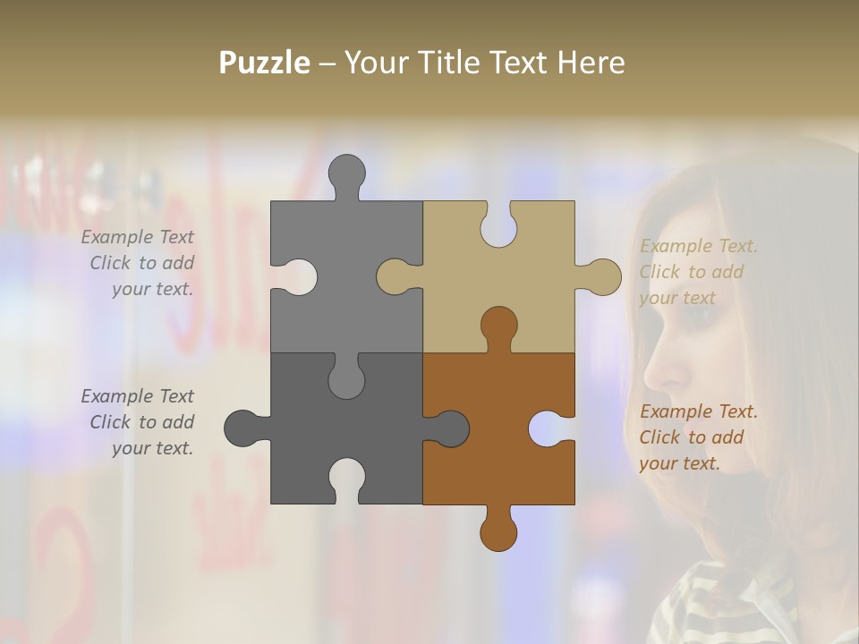 Girl City Female PowerPoint Template