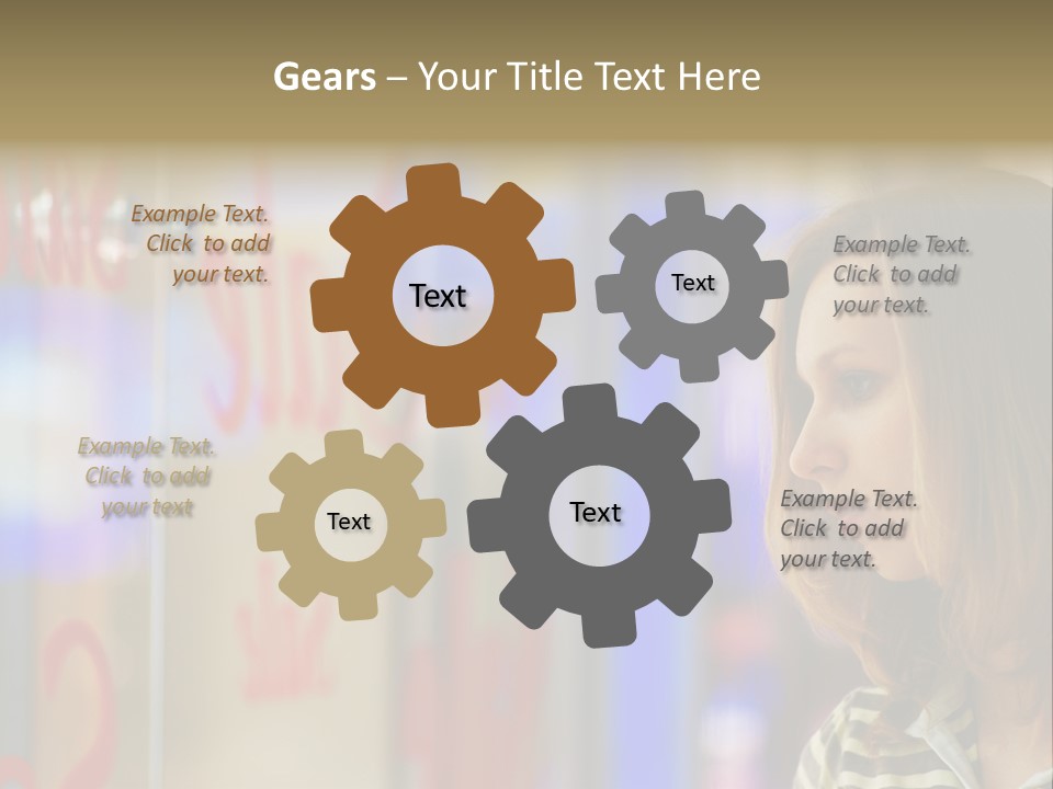 Girl City Female PowerPoint Template