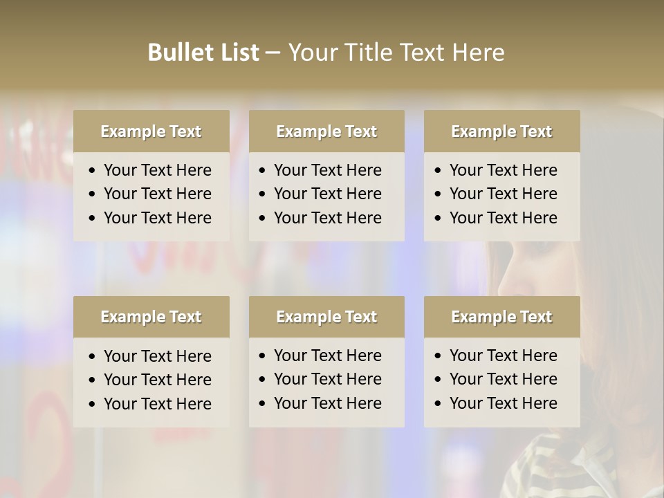 Girl City Female PowerPoint Template