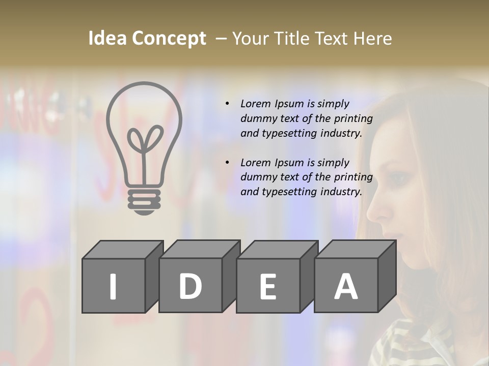 Girl City Female PowerPoint Template