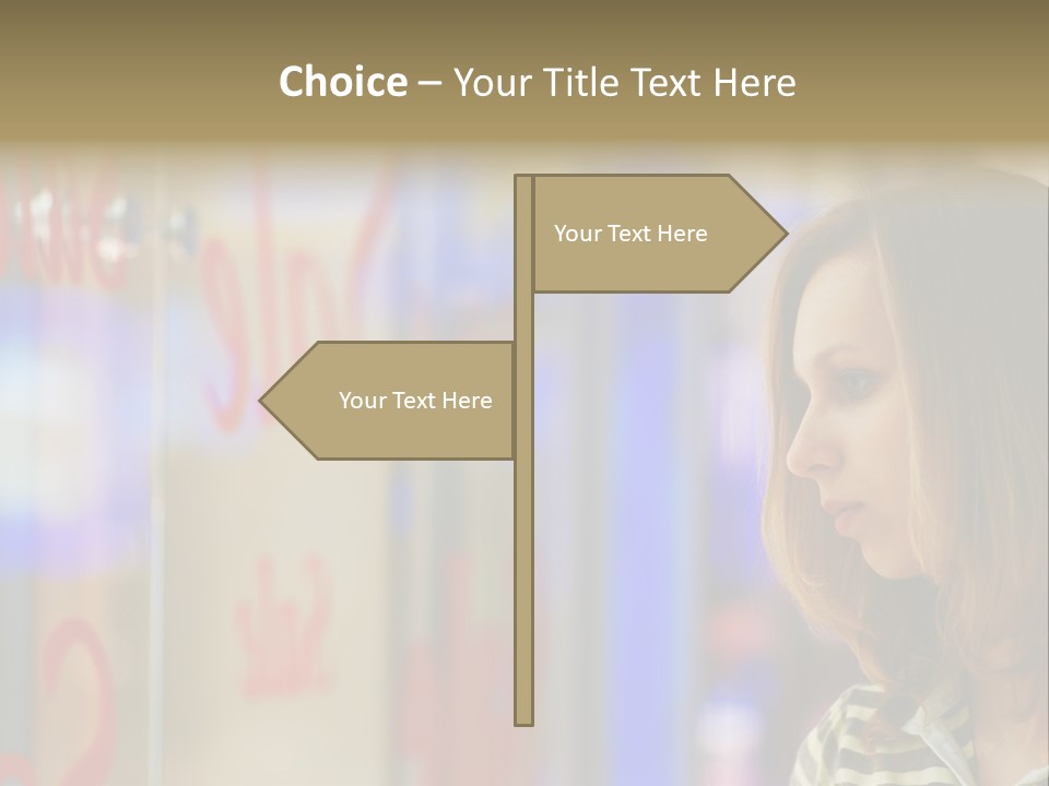Girl City Female PowerPoint Template