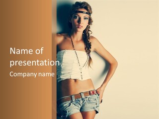 Feathers  Fashion PowerPoint Template