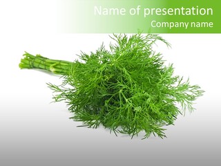 Isolate Nutrition Herb PowerPoint Template