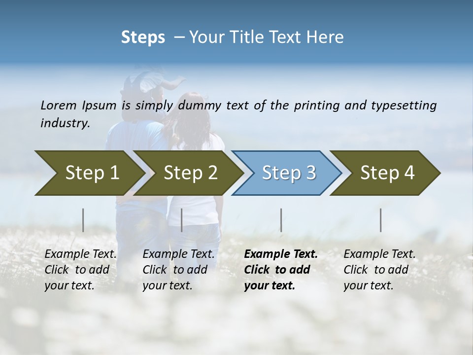 Field Laughing Woman PowerPoint Template