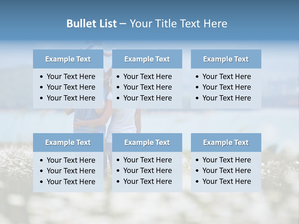 Field Laughing Woman PowerPoint Template