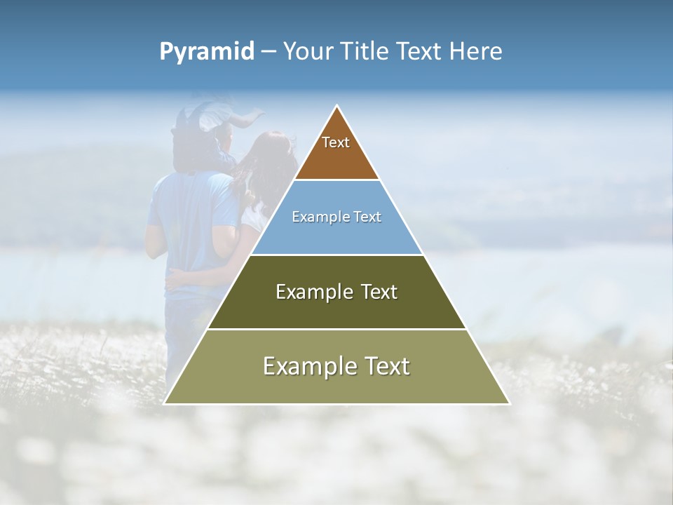 Field Laughing Woman PowerPoint Template