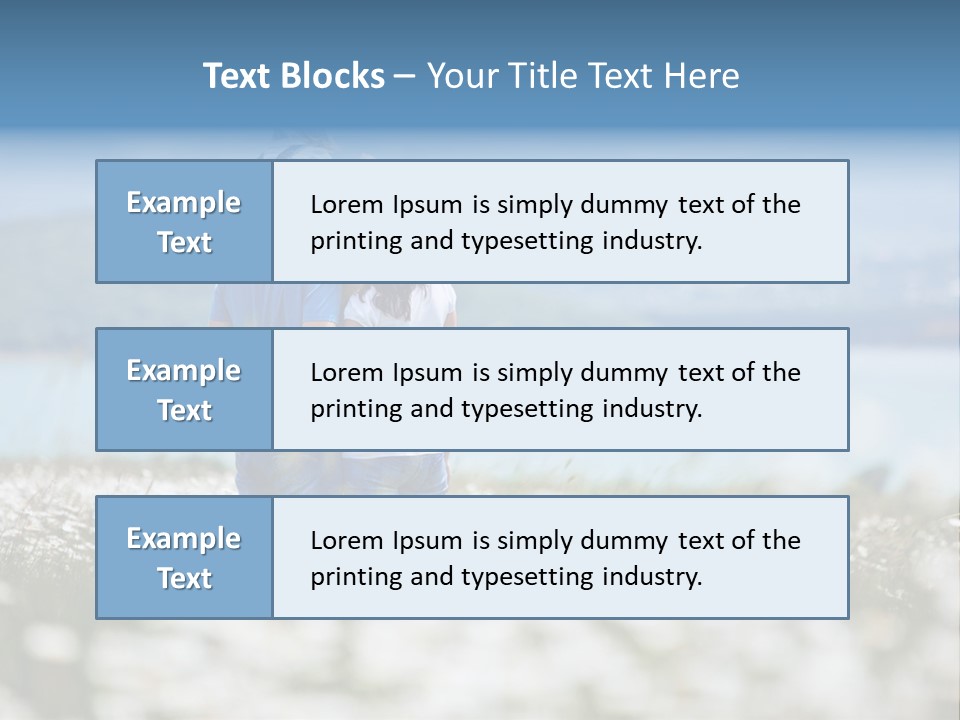 Field Laughing Woman PowerPoint Template