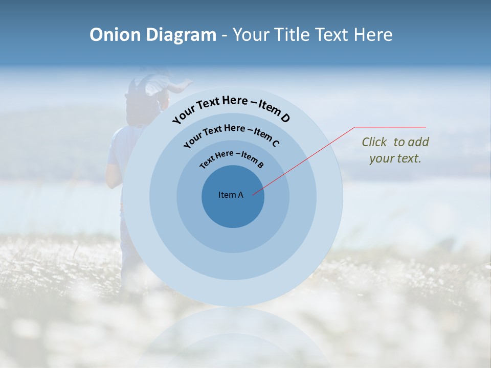 Field Laughing Woman PowerPoint Template