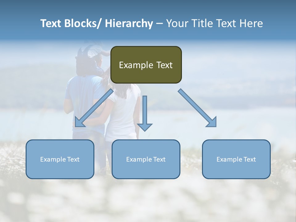 Field Laughing Woman PowerPoint Template