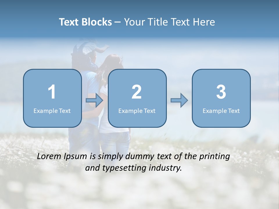 Field Laughing Woman PowerPoint Template