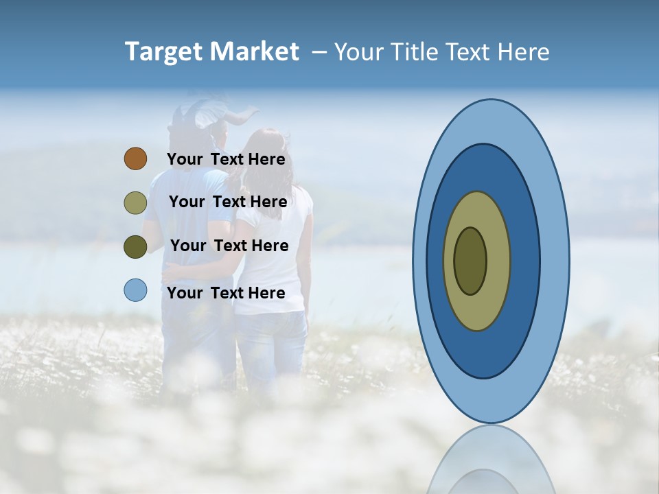 Field Laughing Woman PowerPoint Template