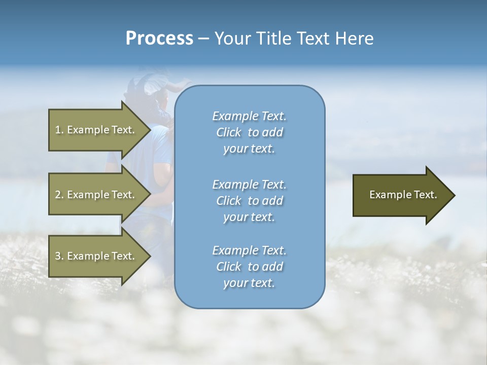 Field Laughing Woman PowerPoint Template