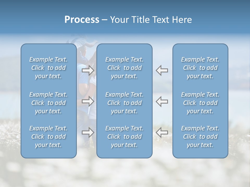 Field Laughing Woman PowerPoint Template