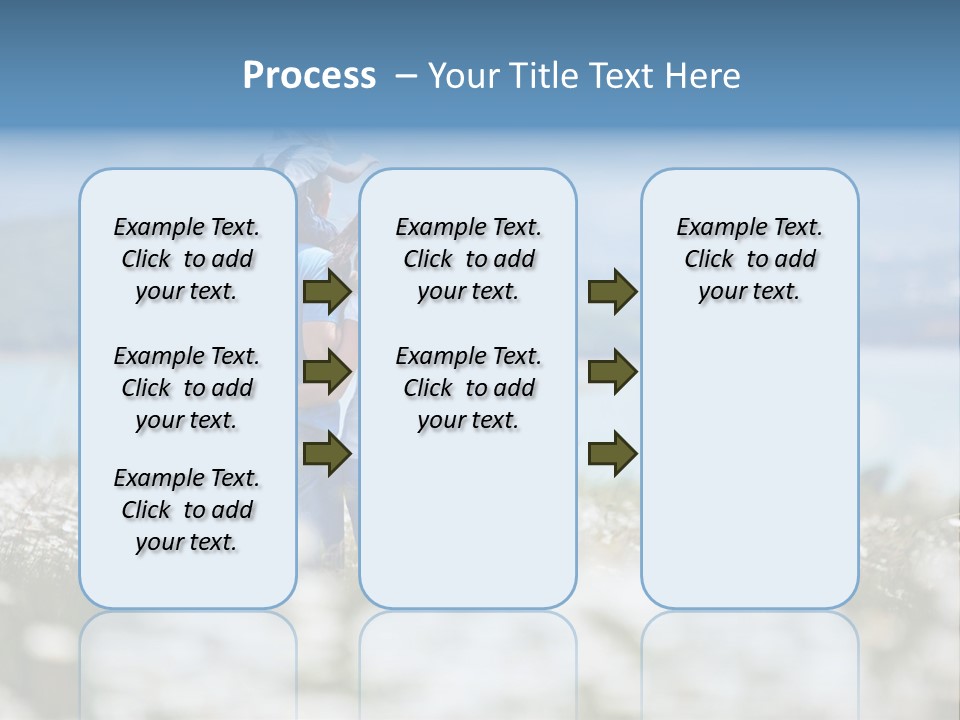 Field Laughing Woman PowerPoint Template