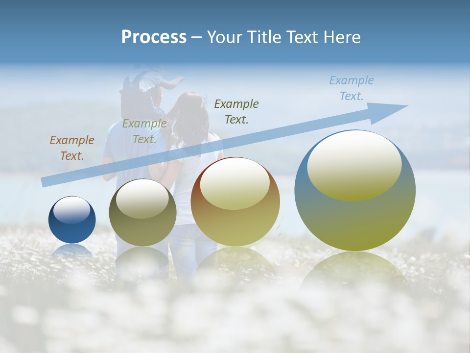 Field Laughing Woman PowerPoint Template