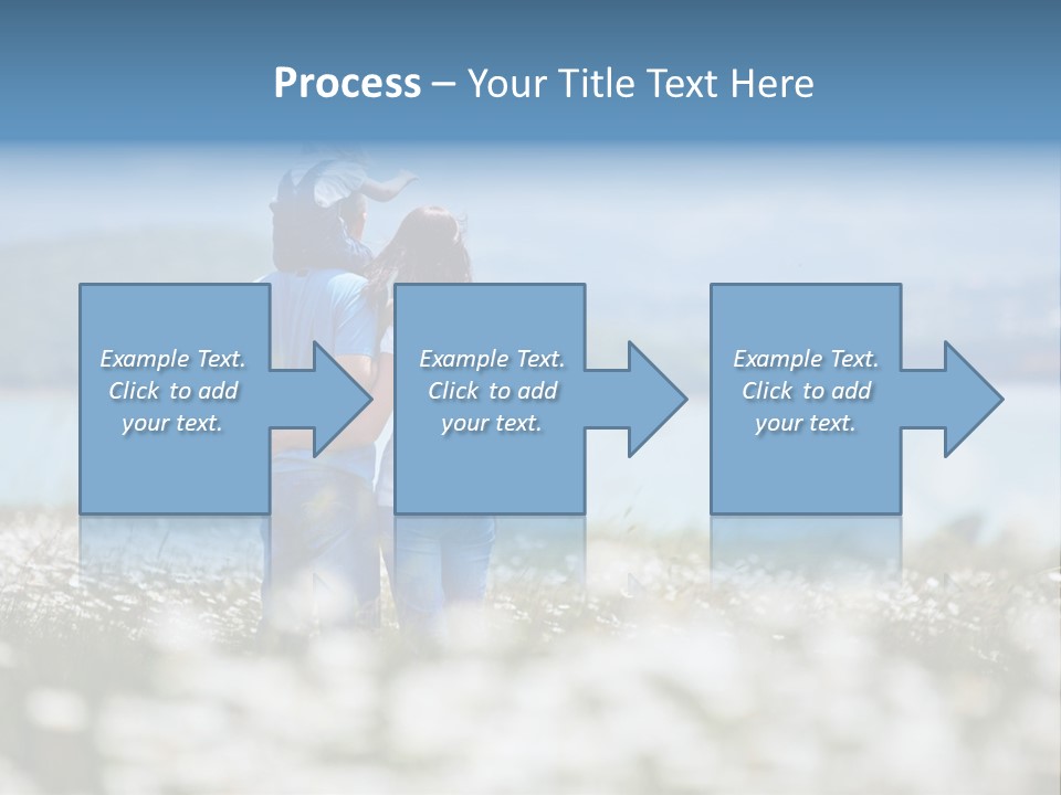 Field Laughing Woman PowerPoint Template