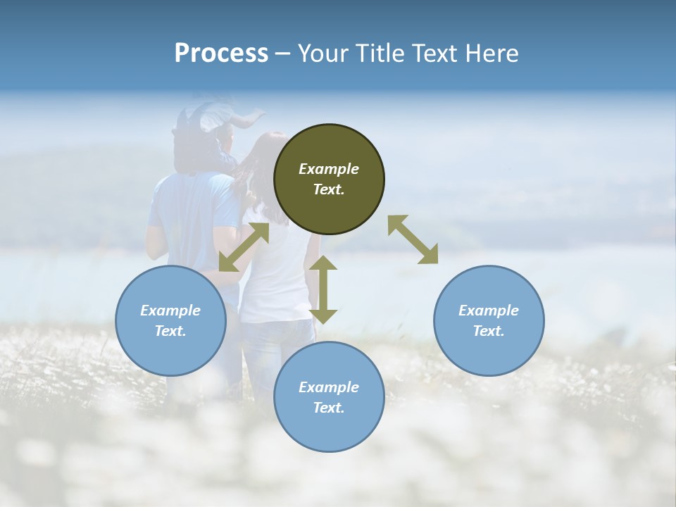 Field Laughing Woman PowerPoint Template