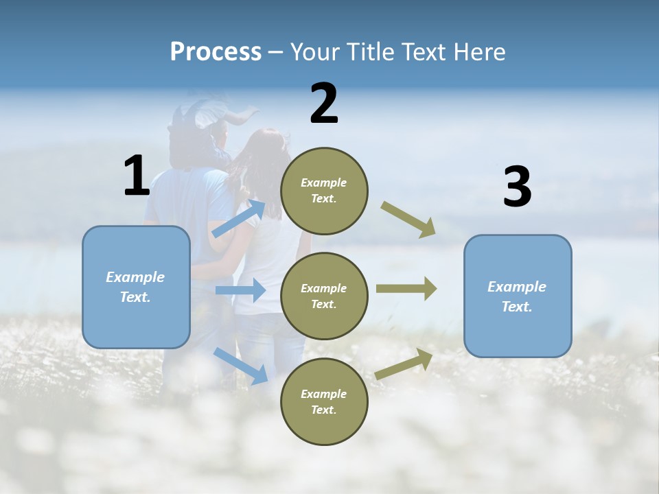 Field Laughing Woman PowerPoint Template