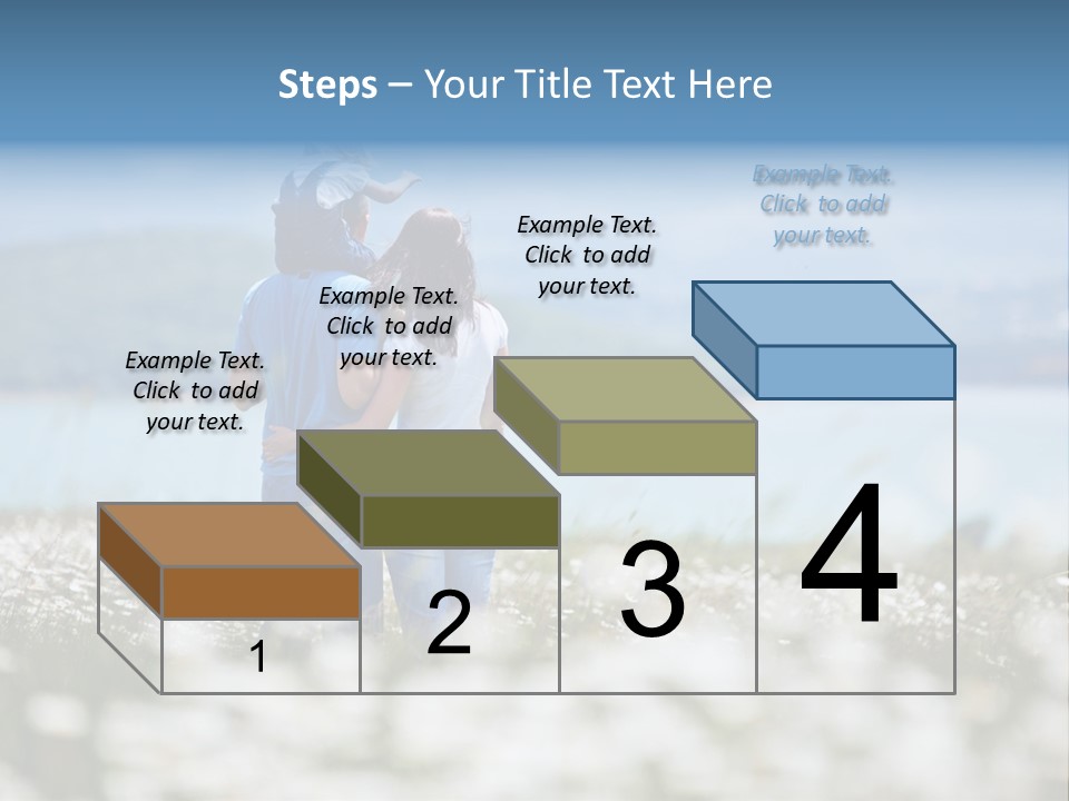 Field Laughing Woman PowerPoint Template