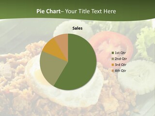 A Plate Of Food With A Fried Egg On Top Of Rice PowerPoint Template