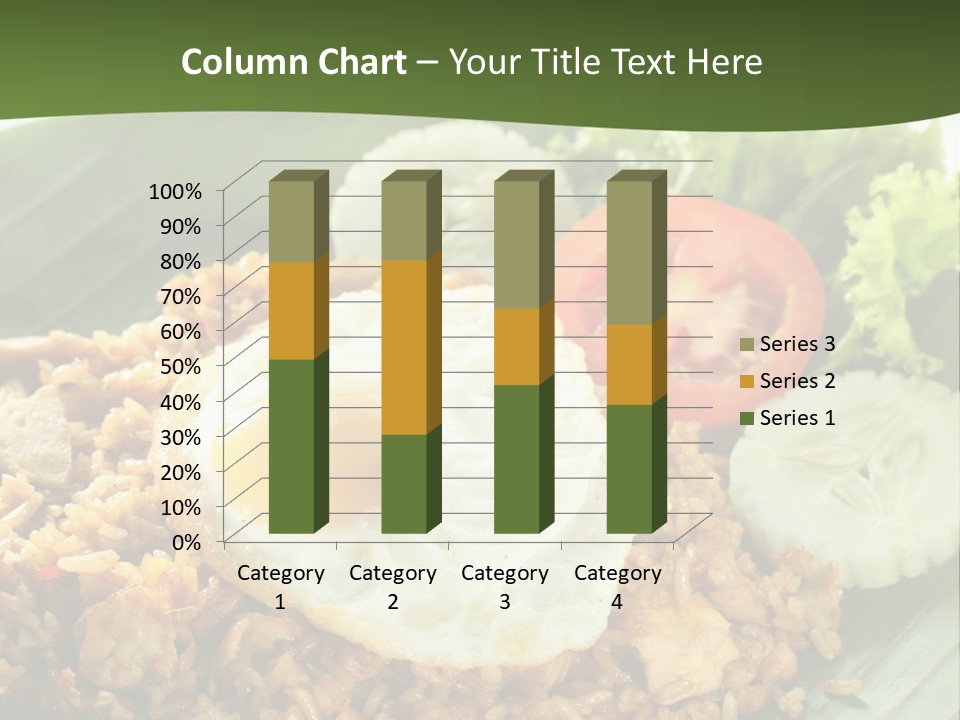 A Plate Of Food With A Fried Egg On Top Of Rice PowerPoint Template