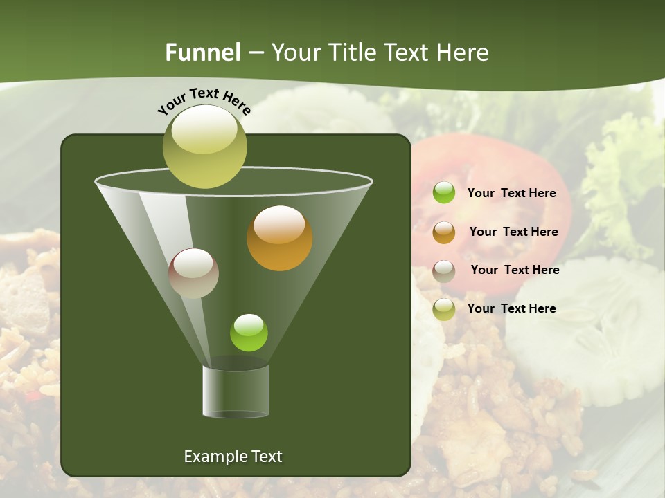 A Plate Of Food With A Fried Egg On Top Of Rice PowerPoint Template