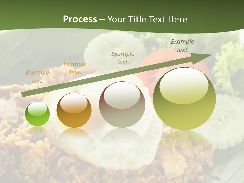 A Plate Of Food With A Fried Egg On Top Of Rice PowerPoint Template