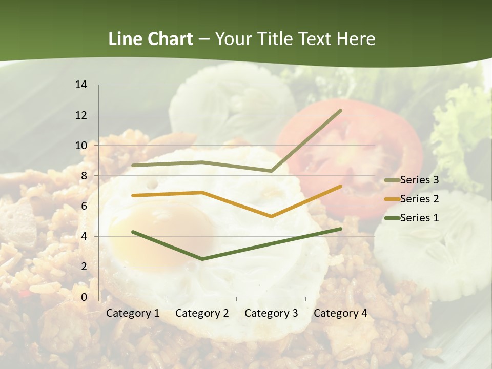 A Plate Of Food With A Fried Egg On Top Of Rice PowerPoint Template