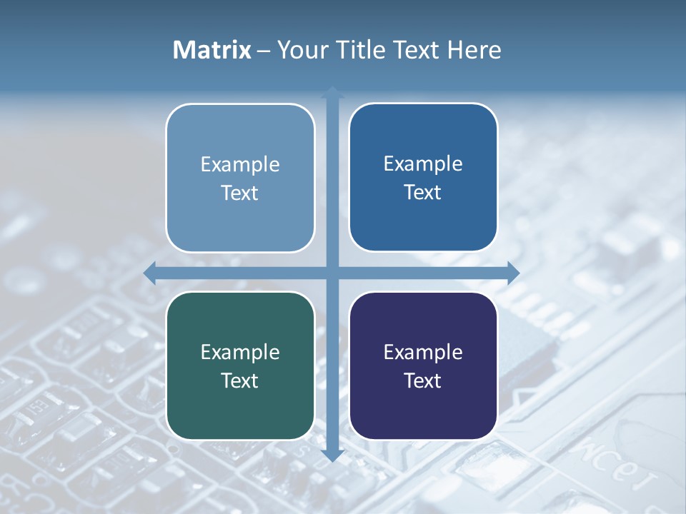 A Close Up Of A Computer Chip With The Words Name Of Presentation On It PowerPoint Template