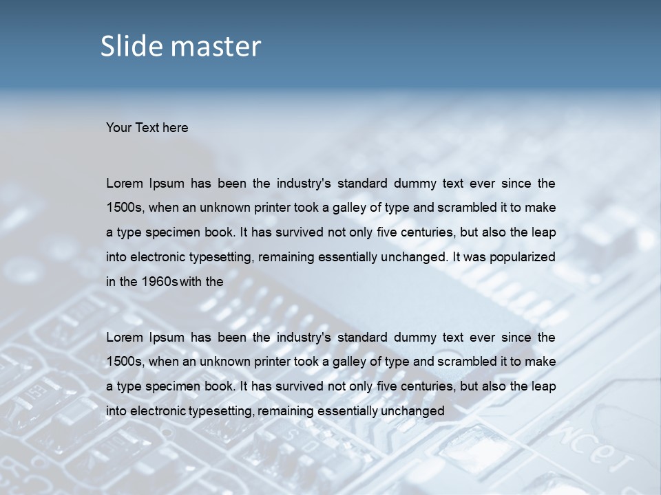 A Close Up Of A Computer Chip With The Words Name Of Presentation On It PowerPoint Template