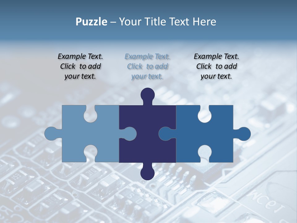 A Close Up Of A Computer Chip With The Words Name Of Presentation On It PowerPoint Template