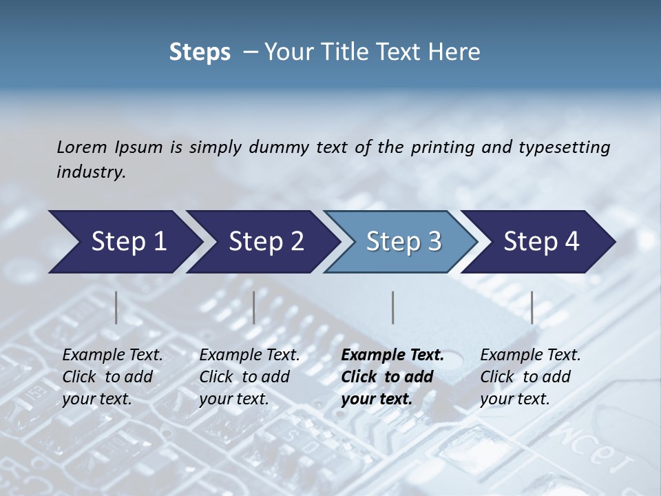 A Close Up Of A Computer Chip With The Words Name Of Presentation On It PowerPoint Template