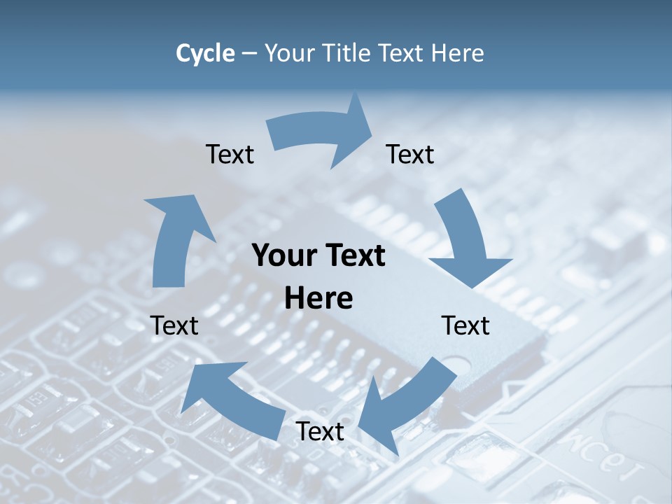 A Close Up Of A Computer Chip With The Words Name Of Presentation On It PowerPoint Template