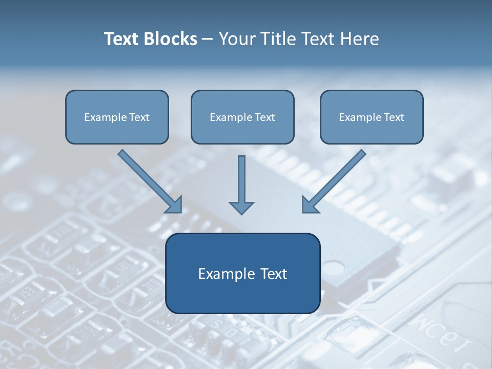 A Close Up Of A Computer Chip With The Words Name Of Presentation On It PowerPoint Template