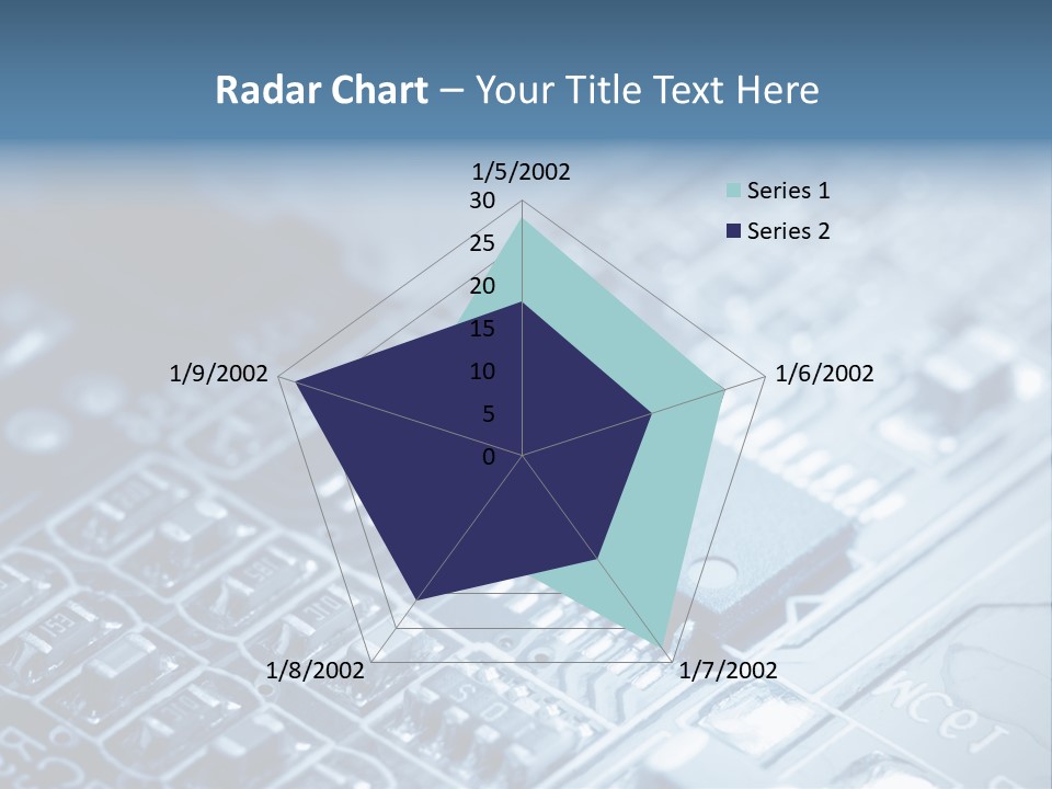 A Close Up Of A Computer Chip With The Words Name Of Presentation On It PowerPoint Template