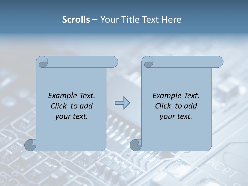 A Close Up Of A Computer Chip With The Words Name Of Presentation On It PowerPoint Template