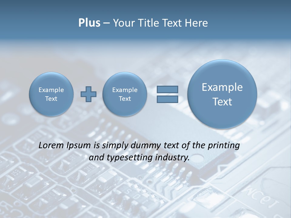 A Close Up Of A Computer Chip With The Words Name Of Presentation On It PowerPoint Template